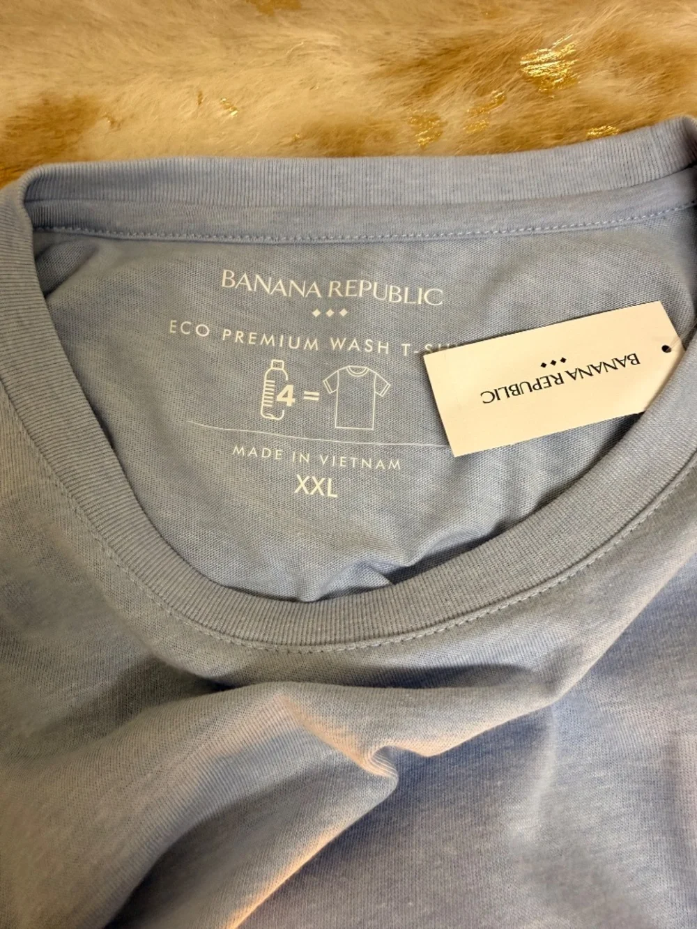 Banana Republic T-Shirt‎ Mens XXL Gray Eco Premium Wash Crew Neck Short Sleeve
